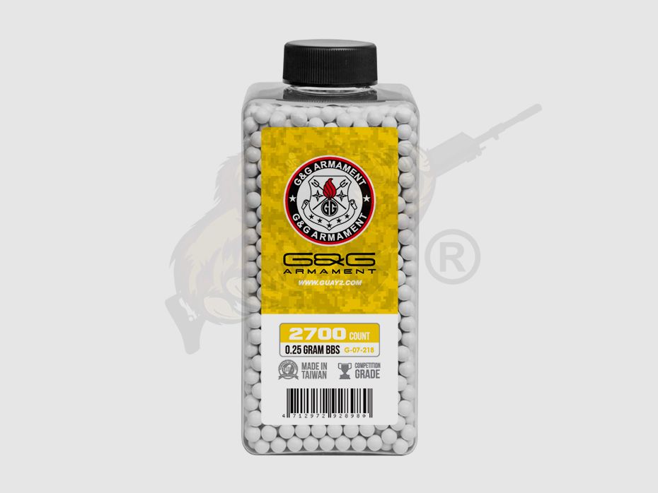 Perfect Airsoft BB`s 0.25g (2.700 Stück) diameter 5,95mm - Weiß