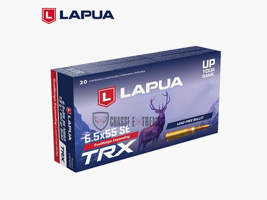20 nabojów LAPUA TRX 120Gr Kal. 6,5×55 SE Solid
