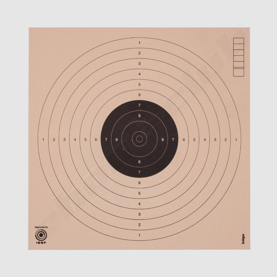 shoot-club GmbH Zielscheiben 17 x 17 cm für Luftgewehr und Luftpistole -