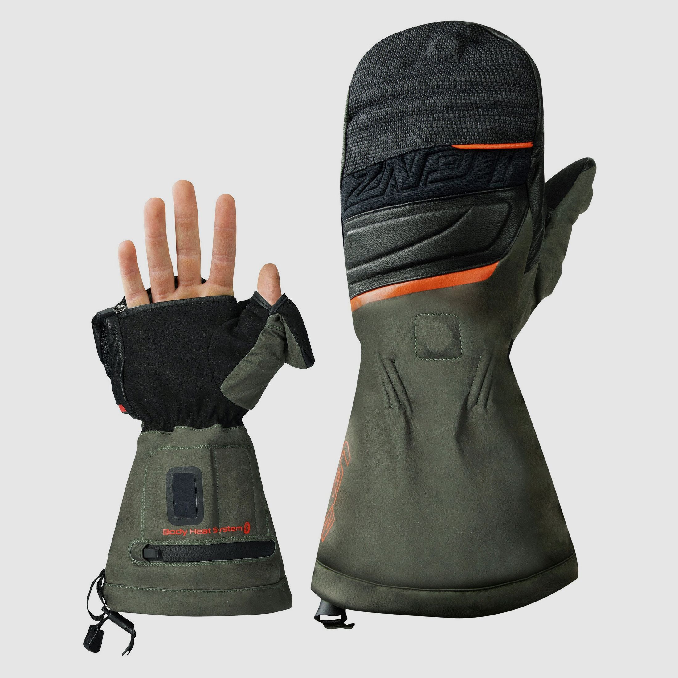Gants Chauffants Lenz 1.0 Capuchon à Doigts Gants de Chasse