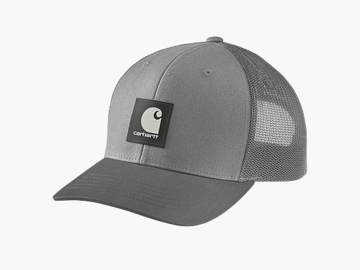 Czapka Carhartt Rugged Flex™ Twill Mesh-Back z logo dla mężczyzn Asphalt