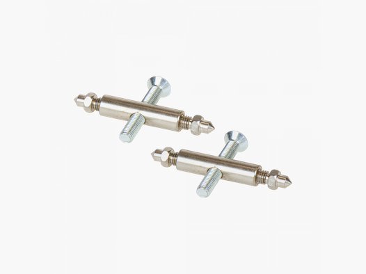 Roe deer antler clamp and screw - 2 pieces