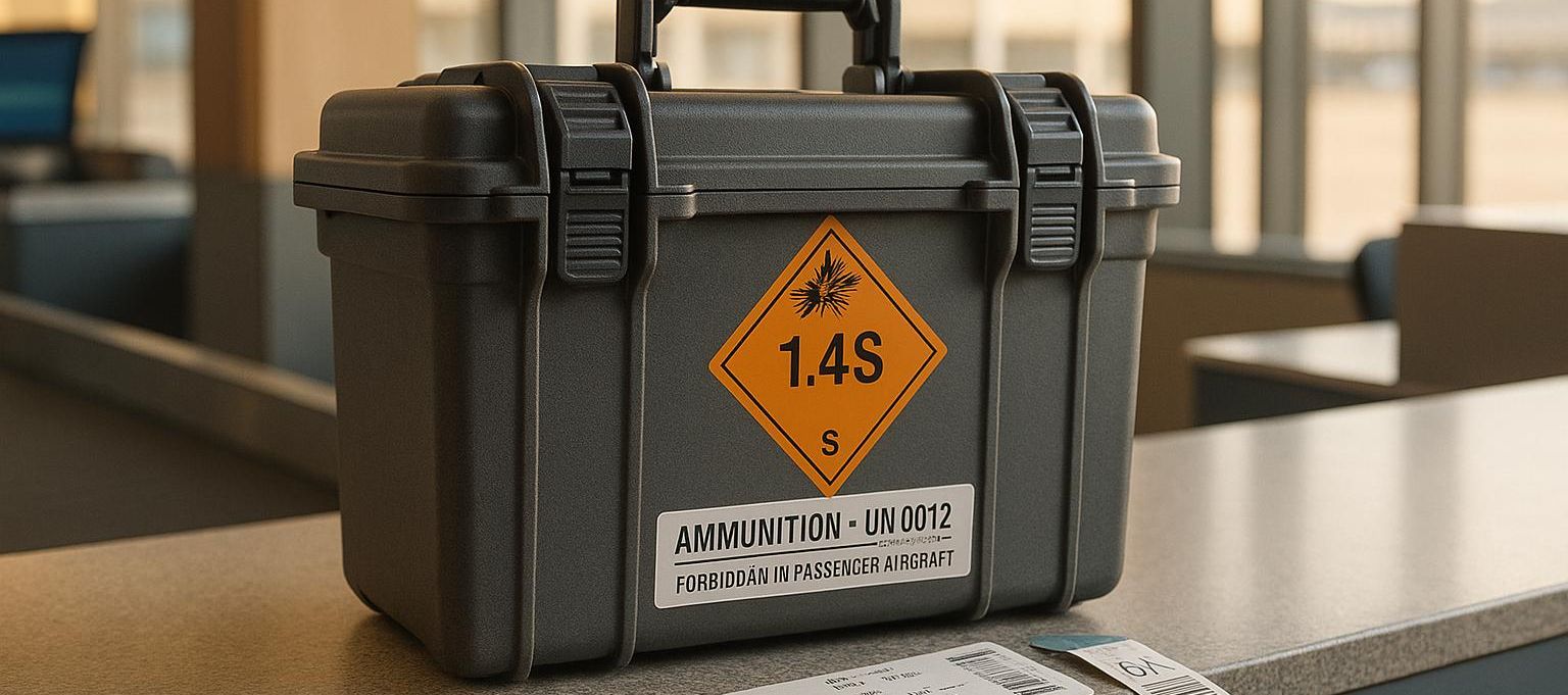 So transportierst Du Munition im Flugzeug