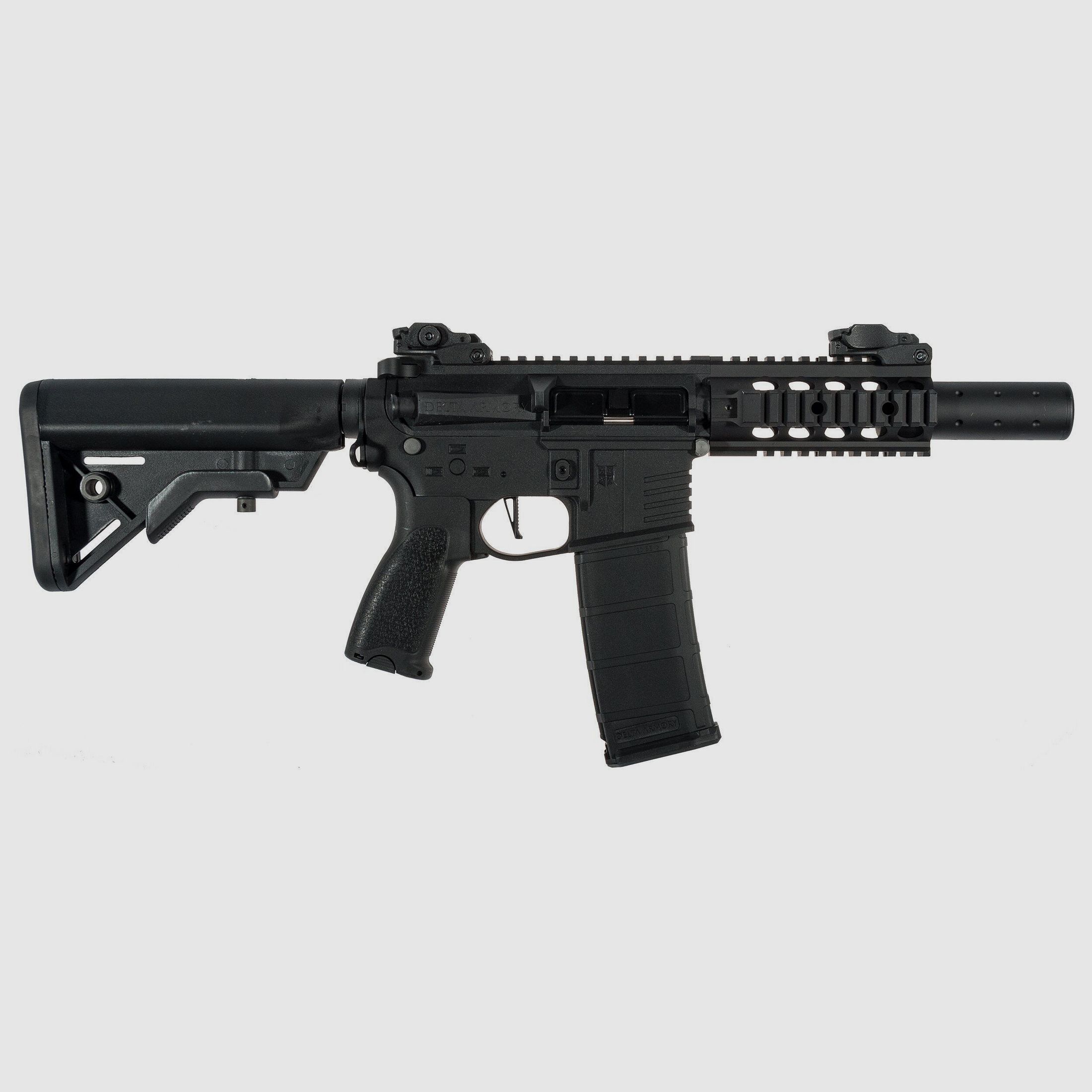 AR15 SilentOps CQB ETU NC! - Serie Delta Armory Schwarz S-AEG Airsoft Gewehr Frei ab 18 Jahren