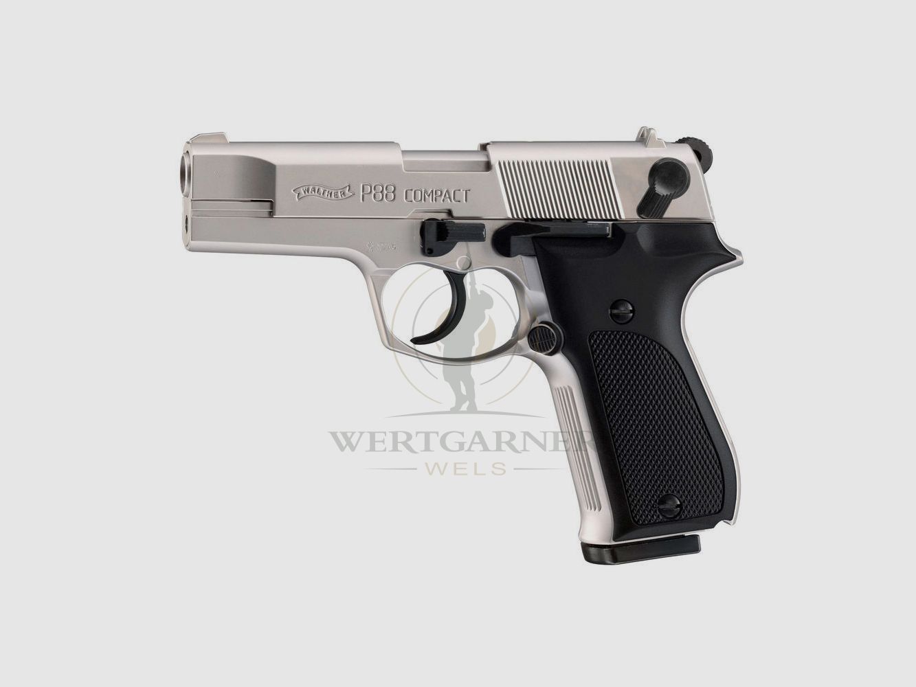 Walther P 88 Compact Nickel, Cal. 9 mm PAK