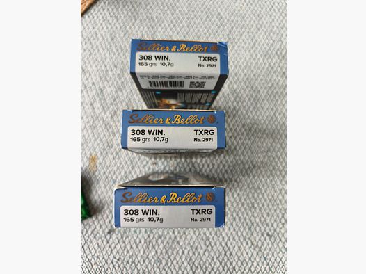 Munition .308 Win S&B TXRG 10,7 gr. senza piombo