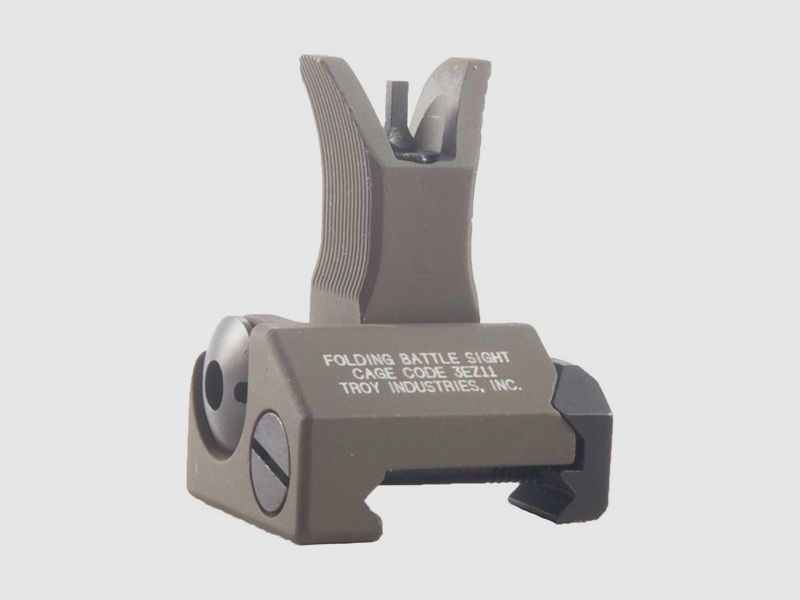 TROY INDUSTRIES 1.34″ FLIP-UP FRONT SIGHT ALUMINUM DARK EARTH, image 1 of 6