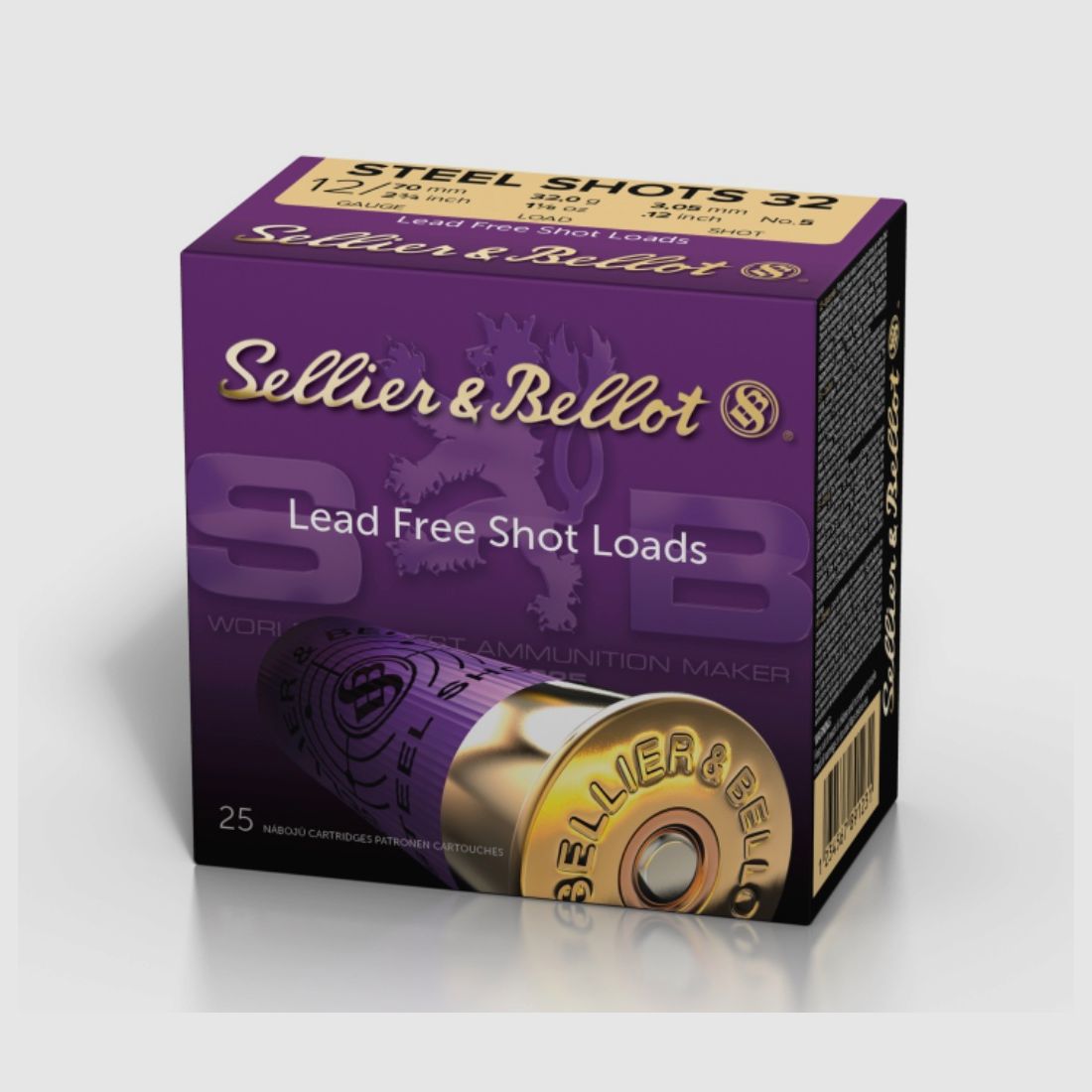 Sellier & Bellot 148304 12/70 hunting steel shot 4.1mm 32g steel shot