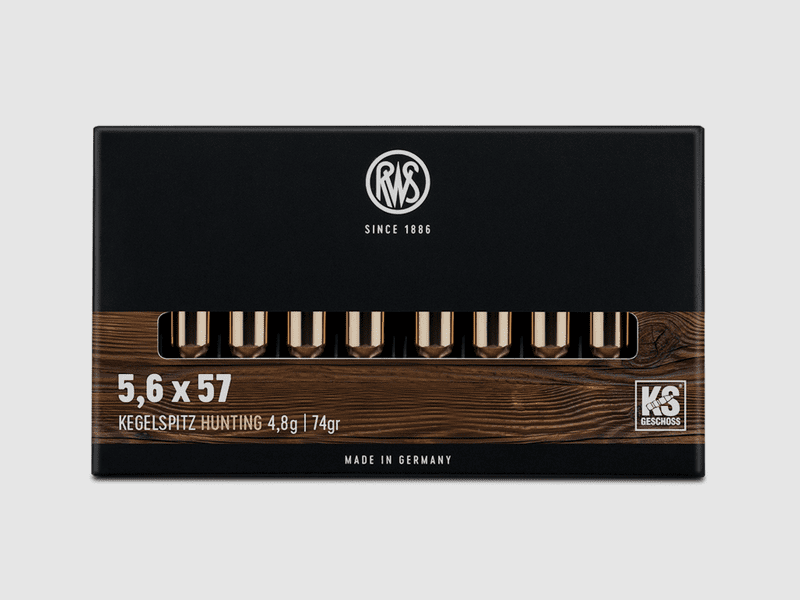 RWS 5,6x57 KS 74gr. - 20 Stk