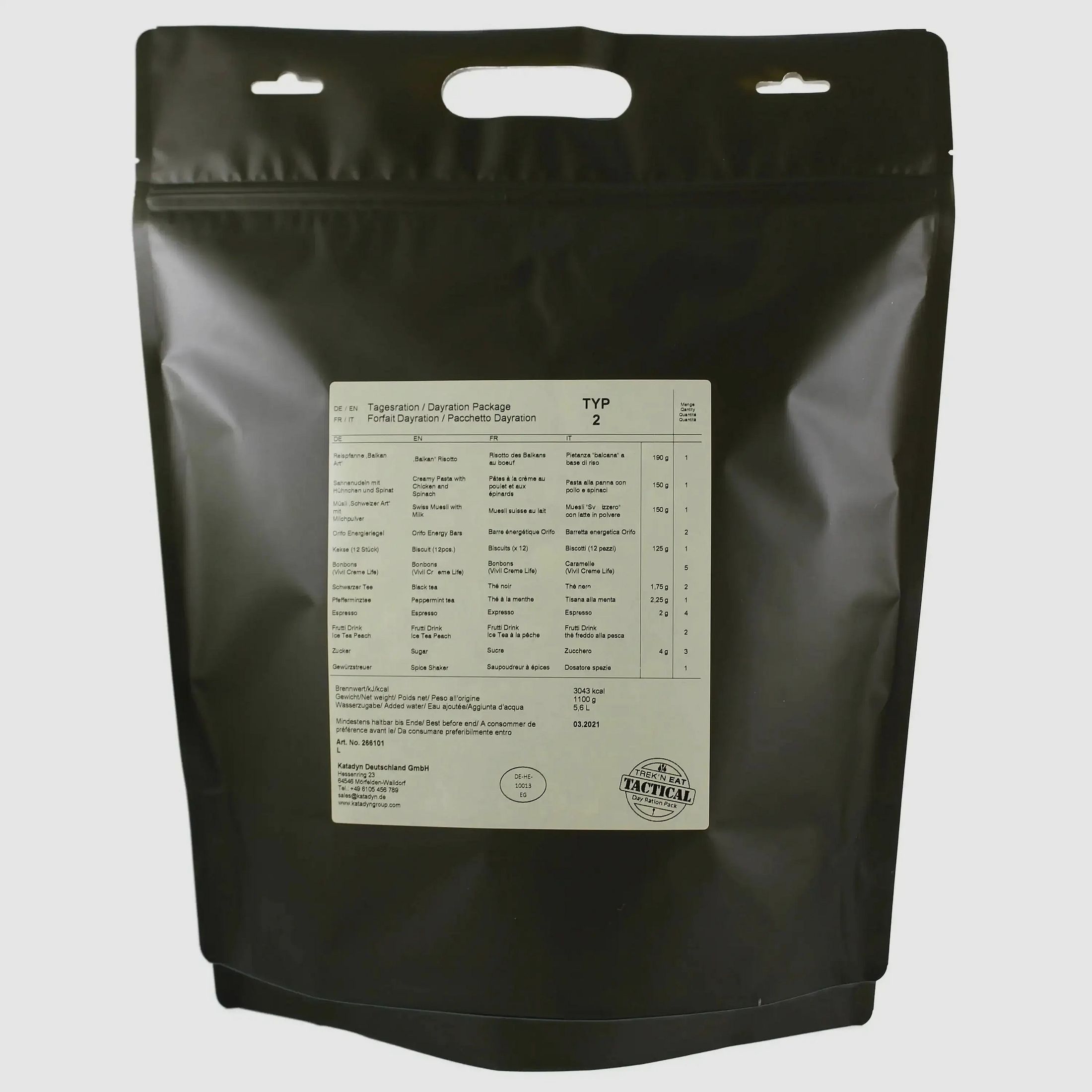 Katadyn Day Ration Pack Type 2