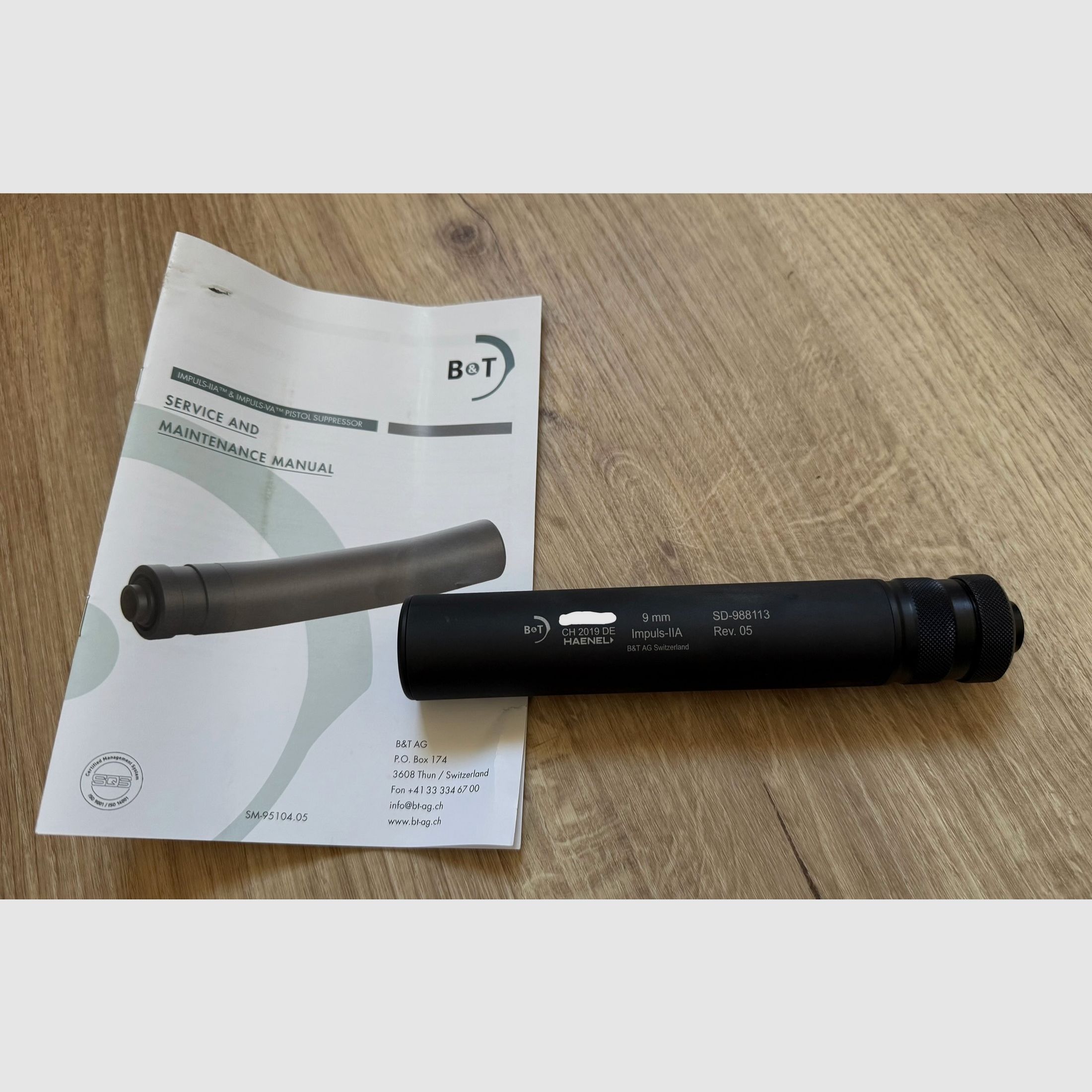 B&T Impuls-IIA suppressor 9mm Para