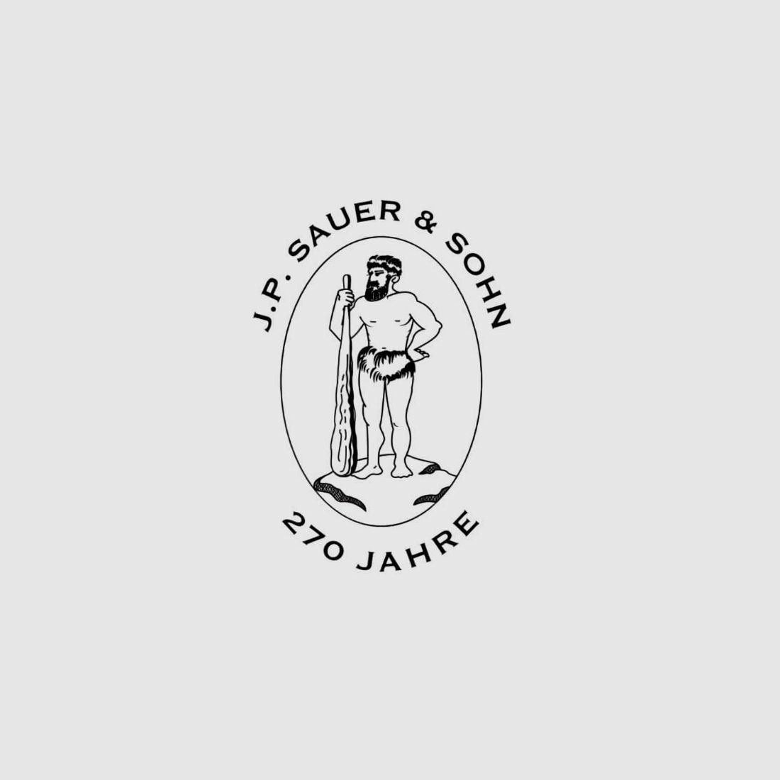 Sauer Aufkleber Mann mit Keule