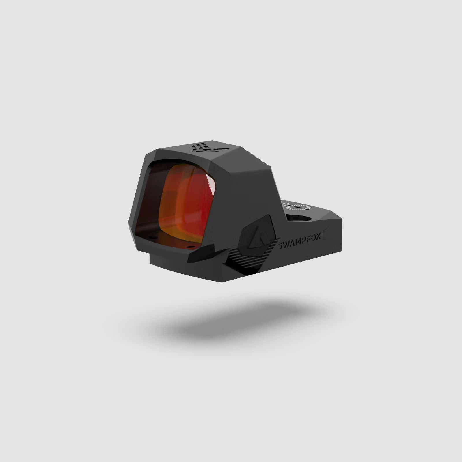 Swampfox Sentinel II 1x20 RMSc Micro-Reflexvisier - 3 MOA Dot, rot, Blackout Rear Sight Guide