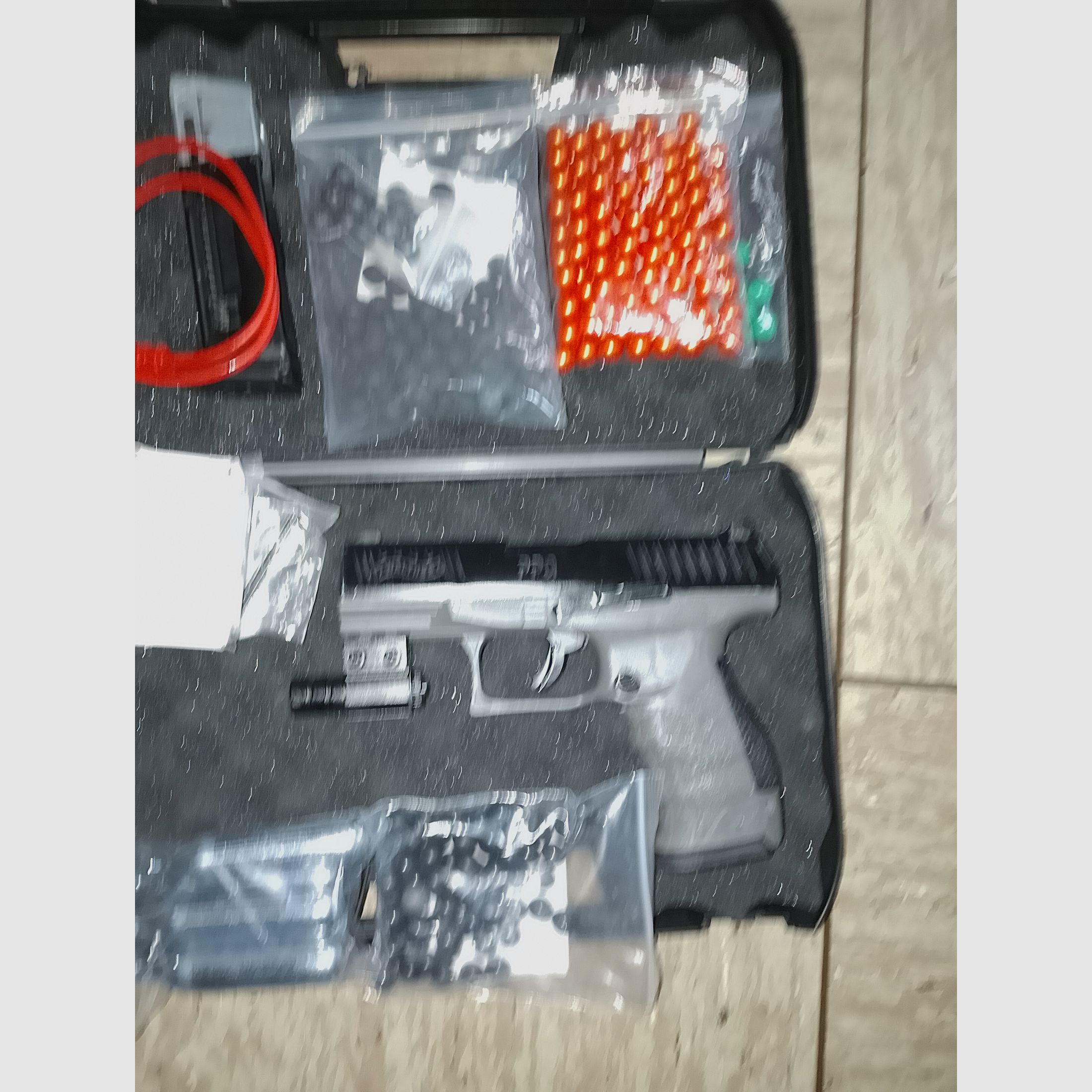 RAM Walther PPQ  .43 m2 Tungsten Gray 2 Magazine Laser CO2 Rubberballs Fastballs Paintballs usw