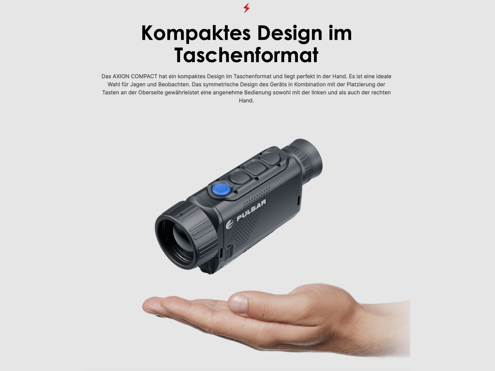 PULSAR 77508 warmtebeeldcamera Axion XG30 Compact tot 1300m Wifi Foto Video