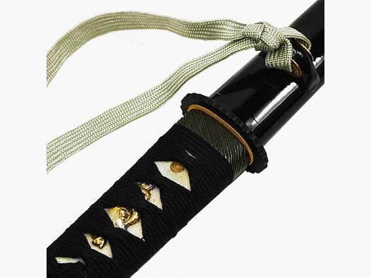 Shogun Czarny Hamidashi Tanto z ostrzem ze stali 1095