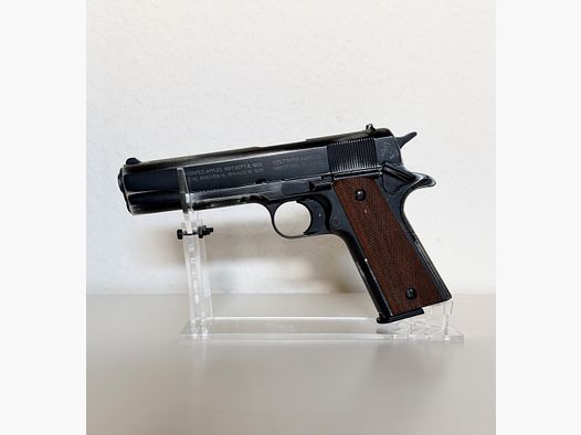 Colt Government 1911 A1 Pistolet alarmowy 9 mm P.A.K Antik-Finish z drewnianymi okładzinami NOWY