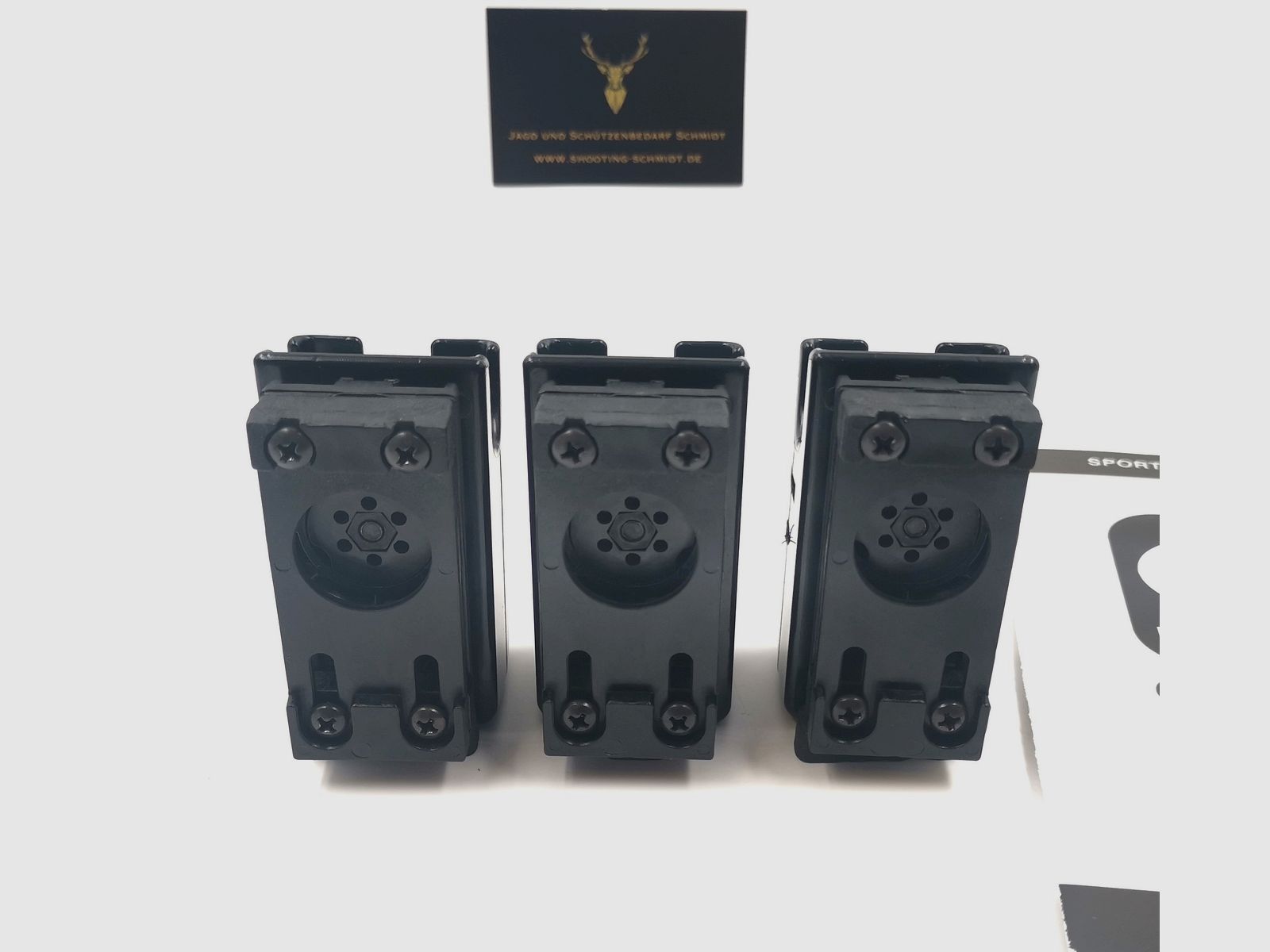 Soporte de revista Ghost 3er SET - Bolsa de revista - IPSC Speedmag Multilock revista Glock SigSauer PCC