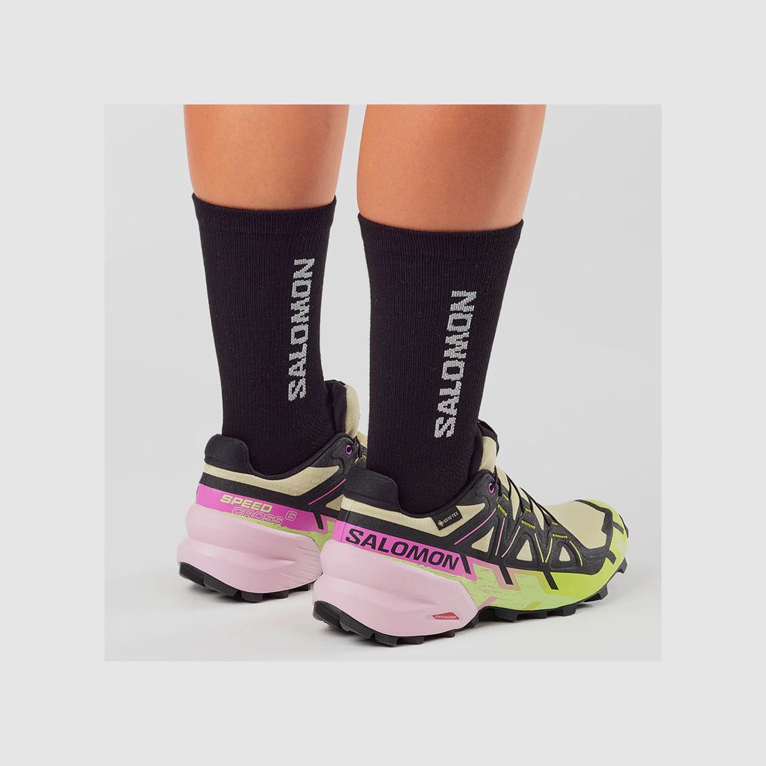 SALOMON – DAMEN – SPEEDCROSS 6 GTX W Bog/Dawn Pink/Acid Lime, Bild 4 von 7