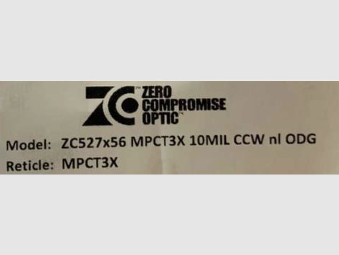 ZCO Zero Compromise ZC527 OD Green 