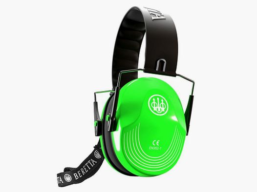 BERETTA Schießkopfhörer grün fluoreszierend
