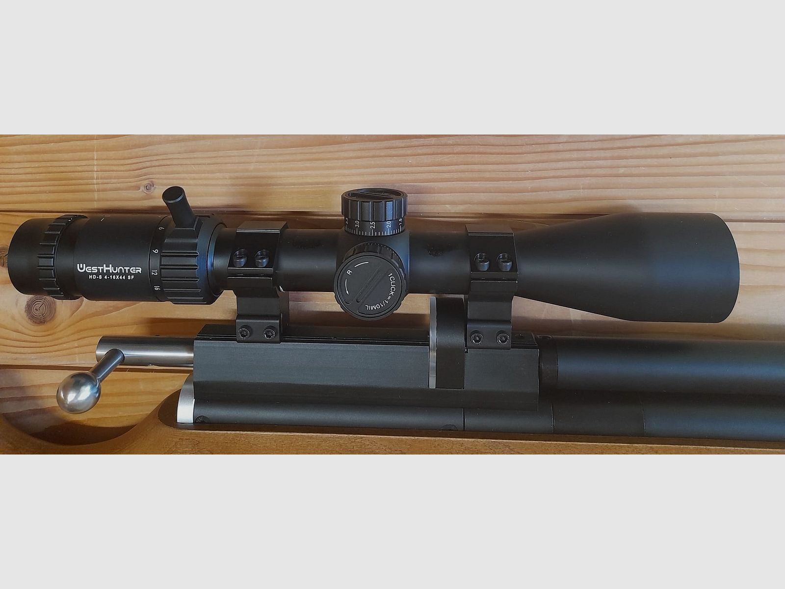 Airmax M22 mit Picatinny-Schiene und WestHunter Optik