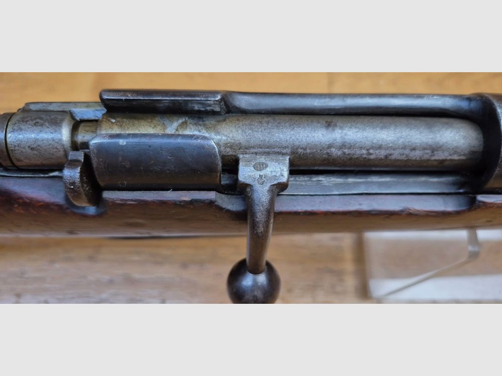 Cavalry Carbine 1891 or Moschetto da Cavalleria Carcano – Cal. 6.5×52 original – Integrated folding bayonet without its push button – Weapon adapted to model 1938 with fixed sight type Mod.1938 – Arsenal of Terni – Good barrel and mechanics – BE+, image 16 of 30