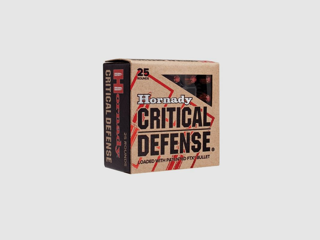 HORNADY 380 AUTO 90GR CRITICAL DEFENCE 25 PCS, image 1 sur 4