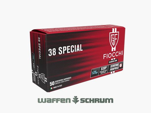 Fiocchi TM SJSP 8,10g - 125gr. .38Special