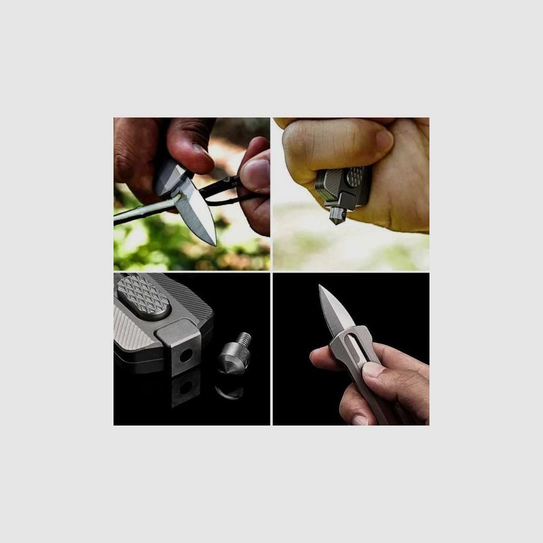 Baltic Steel Slike Titan OTF D2 Stahl Taktisches Messer Spearpoint Griff mit Glasbrecher