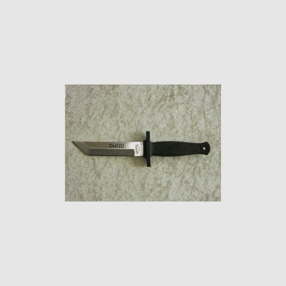 Herbertz Gürtelmesser Nr. 751 mit Tantoklinge, Kautschukgriff und Stahlclip