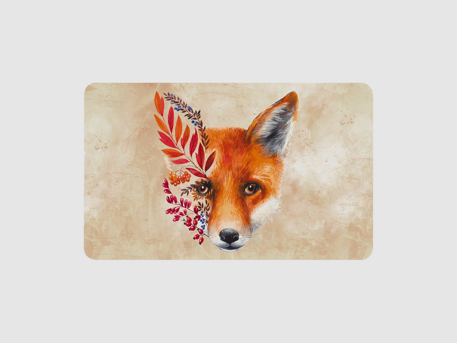 Melamine breakfast board fox