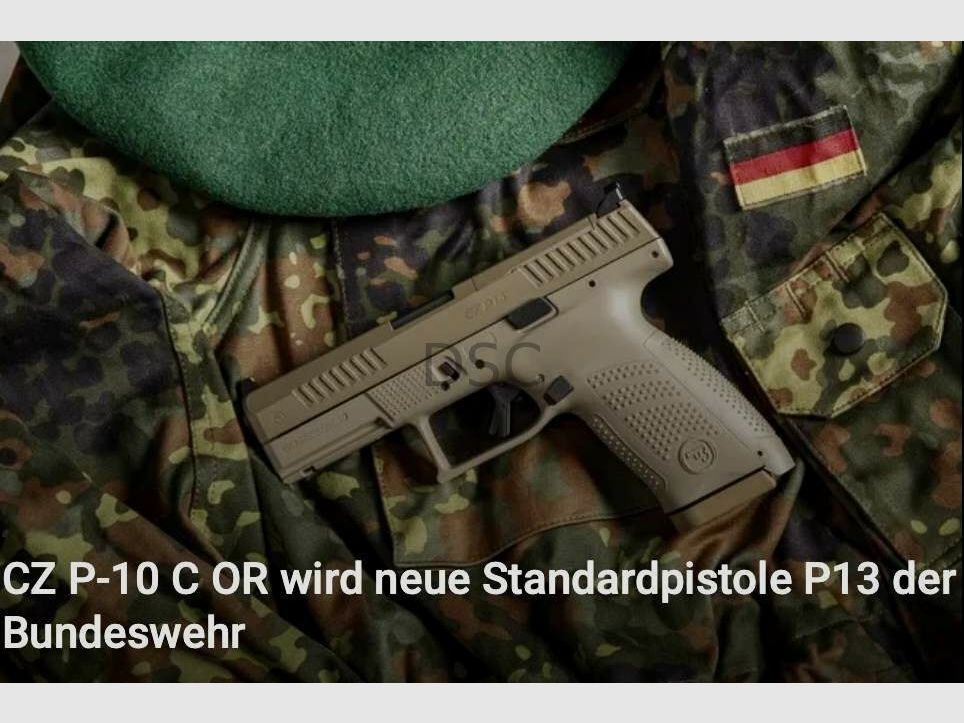 Die P13 der Bundeswehr (CZ Uhersky Brod P-10 C FDE) 9mmLuger