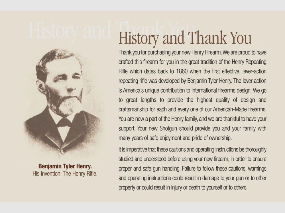 HENRY REPEATING ARMS X MODEL