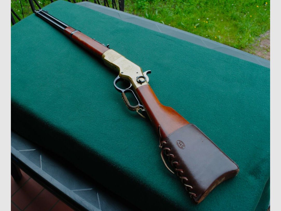 Win. 66 Carbine, Indian Head engraved, completely CAS overhauled