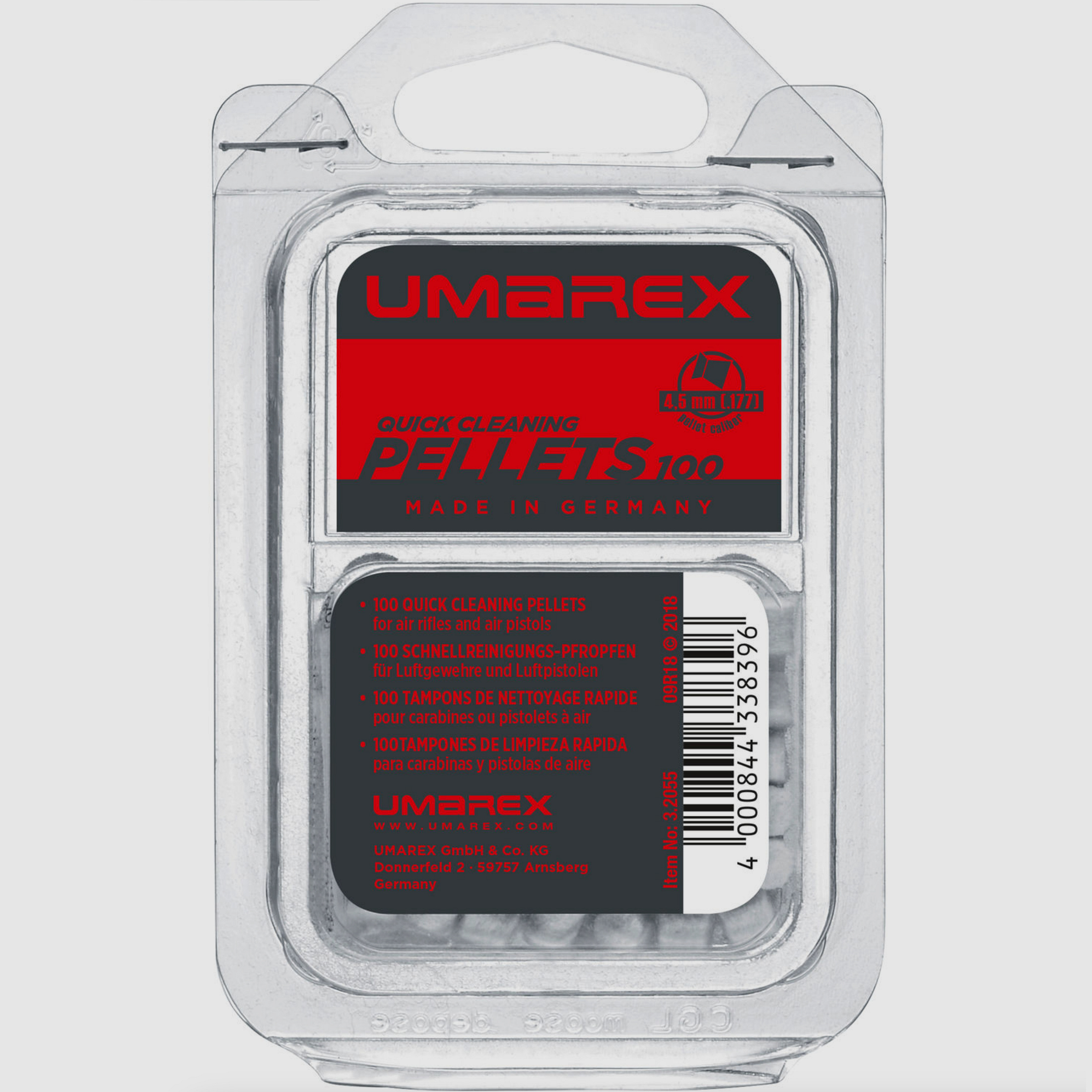 Umarex 3.2055 tappi di pulizia rapida per cal. 4,5 mm (.177), 100 pz.