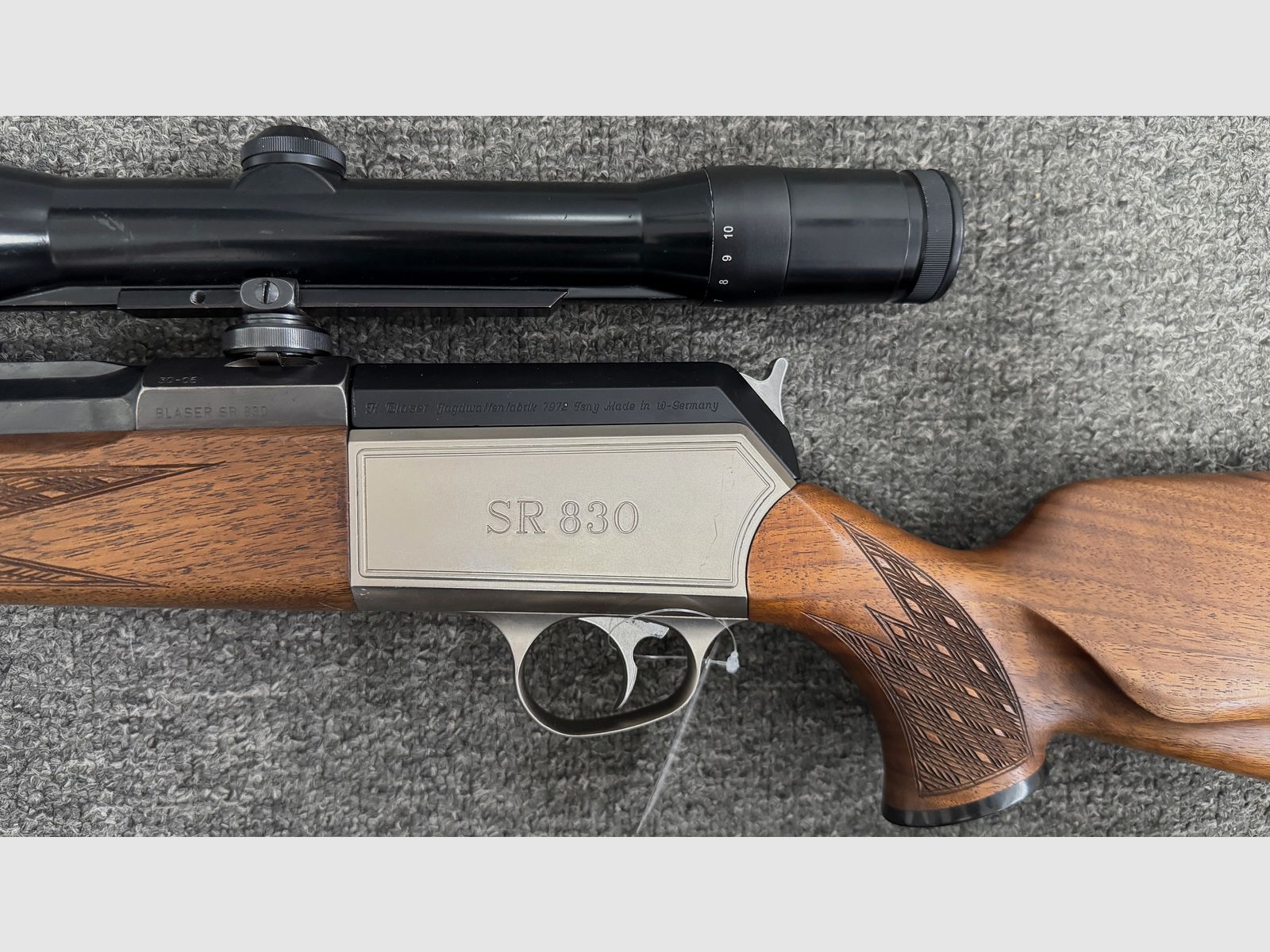 Blaser SR 830 .30-06 + M13x1 + suppressor 54cm + Zeiss Diavari-Z 2,5-10x52, imagen 7 de 8