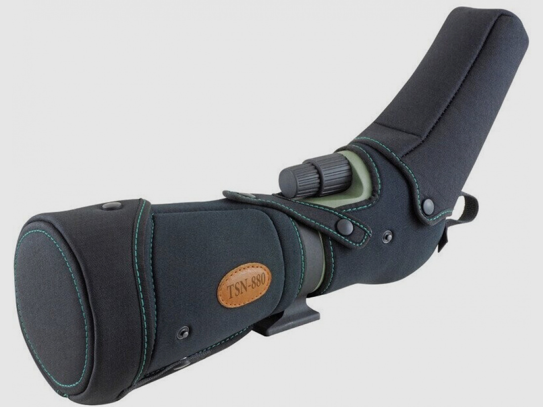 Kowa Kowa C-88A-N, neoprene case for TSN-88A angled view