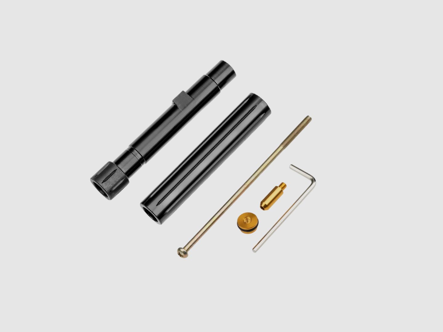 BUNDLE | Cañón de ajuste | Tuning Barrel HDP50 + Powerkit .50 para HDP50 | ORO ELOXIDADO | Válvula de exportación T4E | HDP .50 + GEN.2 | 25j+