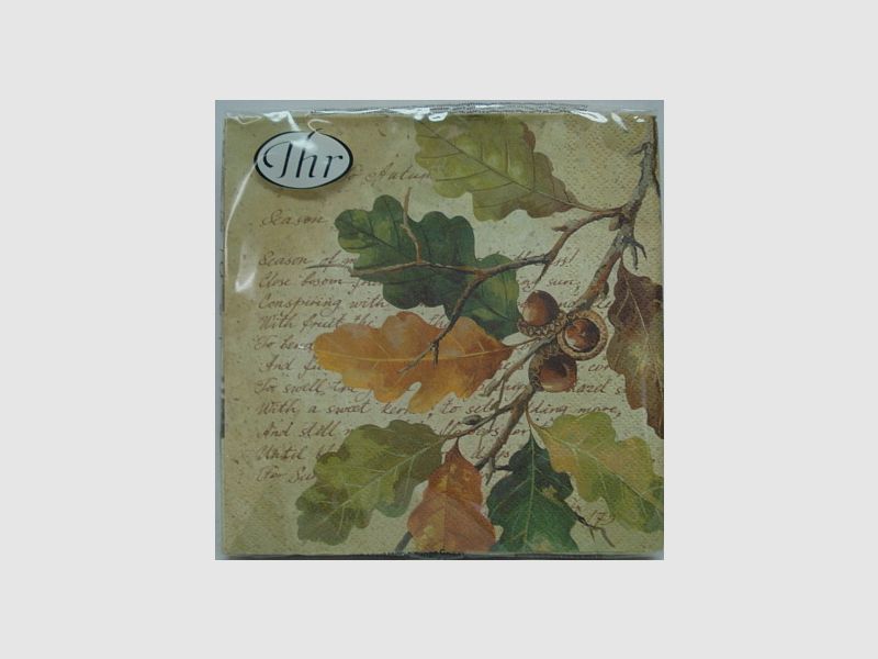 Servietten Herbst bunt - 20stk,33x33cm,3-lagig