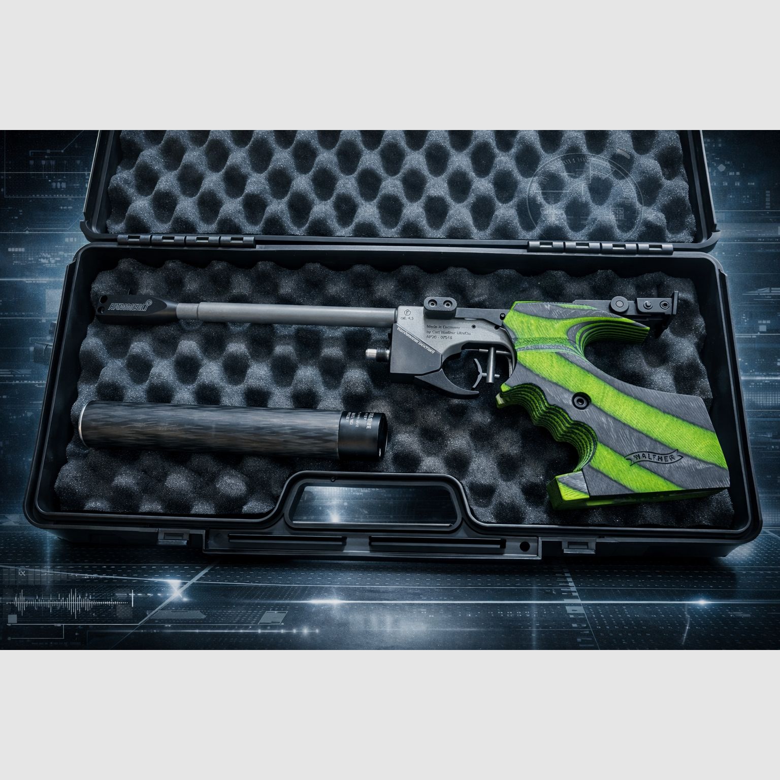 Walther/Hämmerli AP20 Sonderedition „Green Pepper“ luchtpistool – als nieuw