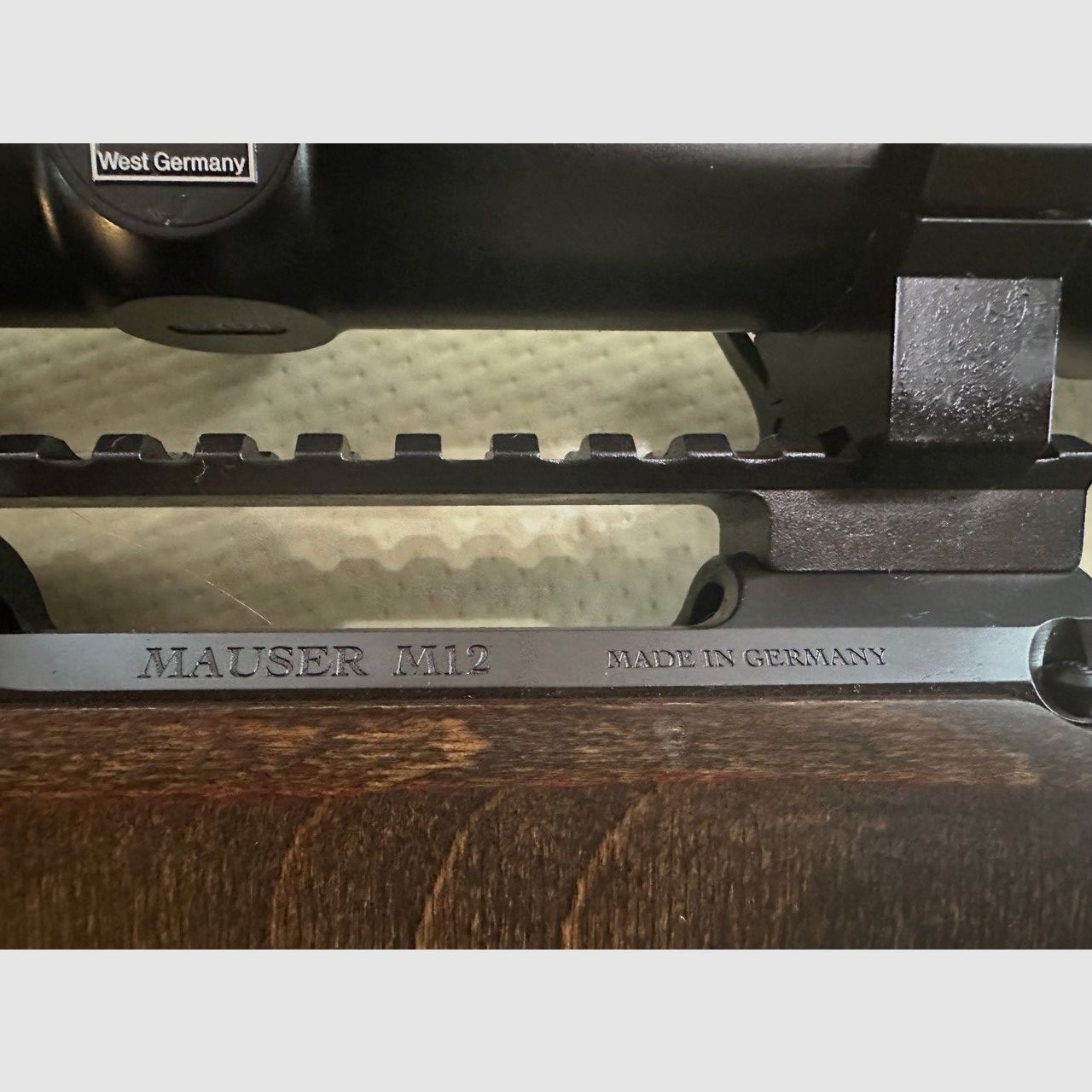 MAUSER M12 carabina a ripetizione calibro .308Win con ottica di mira + silenziatore + calcio a buco + guida Picatinny