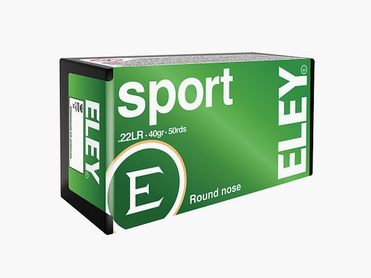 Eley Sport .22 LR 40GR LRN 50 Patronen