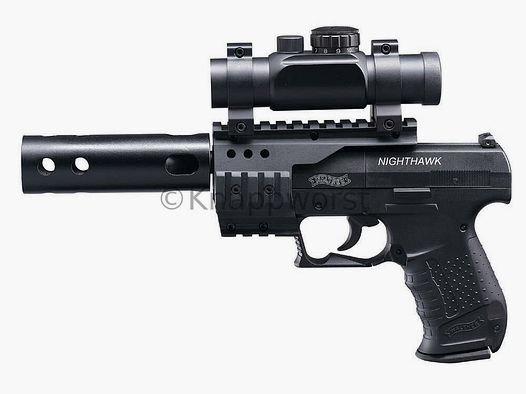 Umarex Walther Nighthawk CO2 Set, negro, 4,5mm