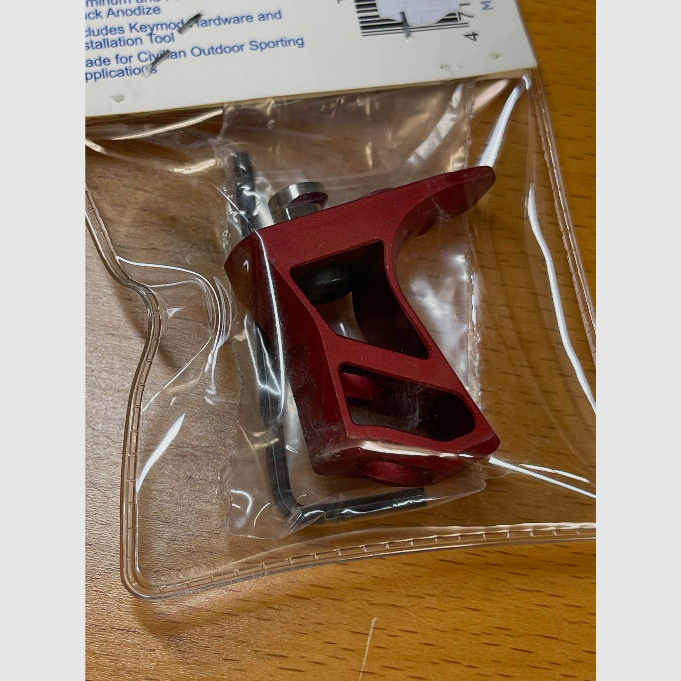 UTG Handstop Ultra Slimline Key Mod Red