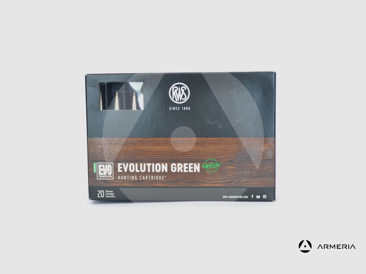 RWS Evolution Green kal. 8×68 S 139 gr – 20 nabojów, zdjęcie 1 z 2