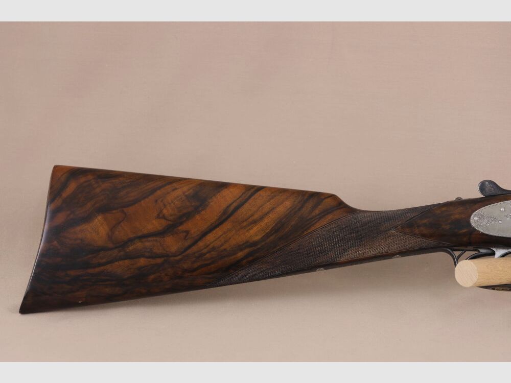 AYA - Aguirre y Aranzabal side lock over-and-under shotgun // TOP wood / engraving / made according to the specifications of Augustinus von Papen!!, image 8 of 10