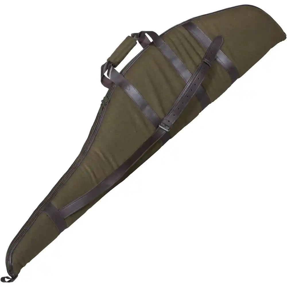 Étui de fusil de luxe en loden/cuir, image 3 sur 4
