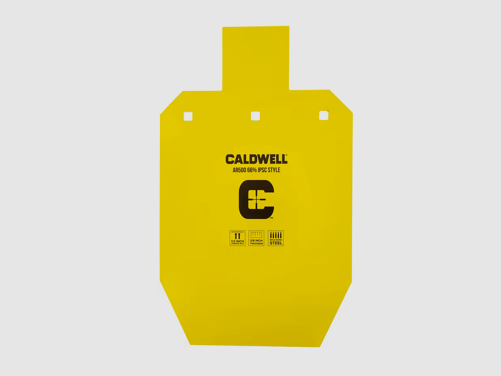 Obiettivi in acciaio Caldwell AR500 IPSC - 66%