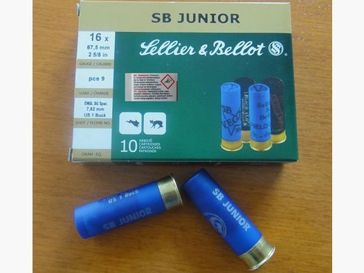Sellier & Bellot Sellier & Bellot, 16/67,5, Buck-Shot - 7,6mm